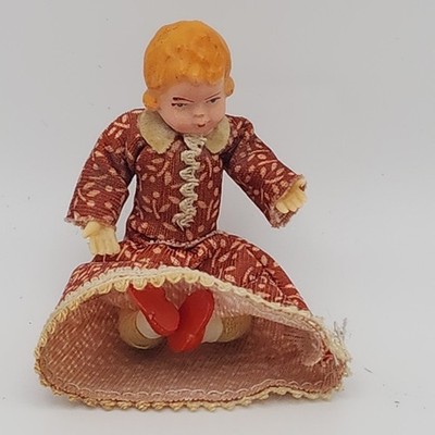 Vintage CACO German Miniature Dollhouse Blonde Daughter Doll