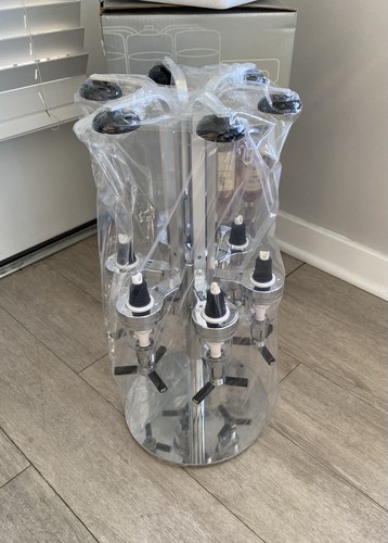 Bar Butler II Professional 6-Bottle Revolving Liquor Dispenser - Chrome NOS - Picture 4 of 9
