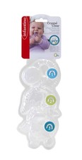 Infantino Crystal Clear 3 Stage Teether Set - Soft-Textured teether for Sensory