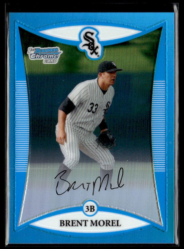 2008 Bowman Draft Picks & Prospects Chrome Blue Refractors Brent Morel 43/99 - Bild 1 von 2