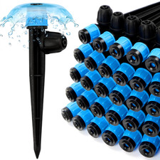 25 Pcs 1/4" Drip Irrigation Emitters - Adjustable Anti-Clog Drip Emitters for 1/