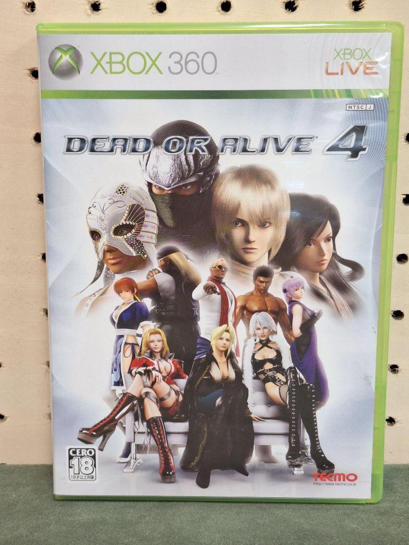Xbox 360 Dead or Alive 4 avec PostCard Japan Anime