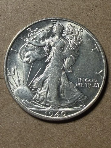 1940 S Walking Liberty Half Dollar - Unc - As Shown! (#2458)