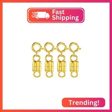 Clysoru Magnetic Necklace Clasps and Closures 14k Gold and Silver Beads Chain Ex