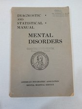 Rare First Dsm 1 Diagnostic Statistical Manual Mental Disorders 1952 4th Print Rare First Dsm 1 Diagnostic Statistical Manual Mental Disorders 1952 4th Print