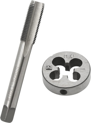 Biaungdo M10 X 1Mm Tap and M10 X 1Mm Die Metric Right Hand Thread, HSS Right