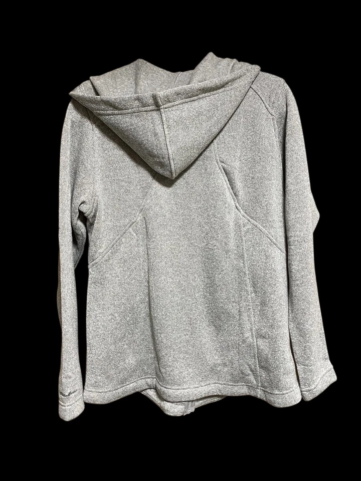 Chaqueta con Capucha Eddie Bauer Mujer Radiador Polar Cremallera Completa - GRANDE - GRIS - NUEVA CON ETIQUETAS Foto 2 de 4