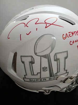 Tom Brady Signed Super Bowl 51 Greatest Comeback Ever Inscription