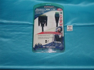 Impact 403210 HDMI to DVI High Def Cable 3m 9_8ft  Factory New Great Find  WOW!