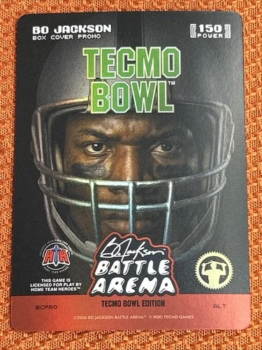 2026 Bo Jackson Battle Arena Tecmo Bowl National NSCC Box Cover Promo Art BCPRO