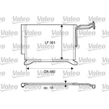 VALEO Kondensator Klimaanlage Klimak�hler f�r MINI Mini R50 R53 One D