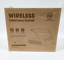 Wireless Turntable Player M49 Brown