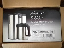 Capresso ST600 Stainless Coffee Maker in orig...