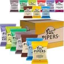 Pipers Crisps Tasting Selection 7 Flavour Variety Pack Hand-Cooked Chips
