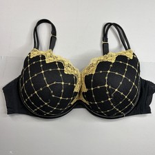 Cacique Bra 44C Lightly Lined Plunge Underwire Adjustable Strap