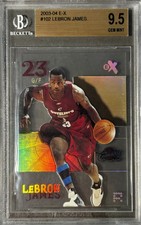 LeBRON JAMES - 2003/04 E-X #102 RC BGS 9.5