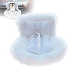 Car Seat for Dolls with Soft Furry Cushion Air Vent Clip and Desktop Stan