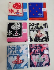 Vivienne Westwood Handkerchief Cotton scarf Gray