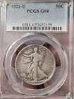 1921-D Walking Liberty Half Dollar PCGS G04