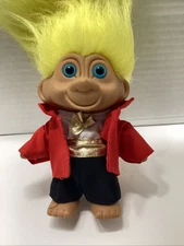 T.N.T. Troll Master of Ceremonies Red Coat Yellow Hair, Blue Eyes