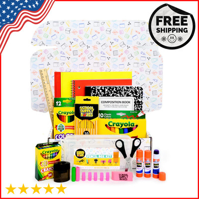 Back to School Supply Box Grades K-5 - School Supply Kit Back to School Essen...