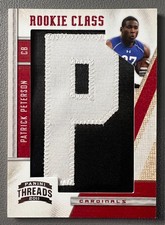 Patrick Peterson 2011 Panini Threads Football Rookie Class P Letter #298 /400
