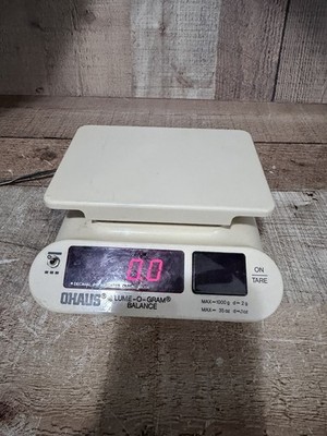 Ohaus D1001-BA Lume-O-Gram Balance Scale Digital Electronic West Germany TESTED