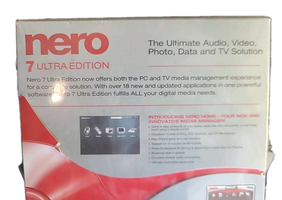 Nero 7 Ultra Edition Ultimate Audio Video TV Data Solution Multimedia - Image 4 of 4