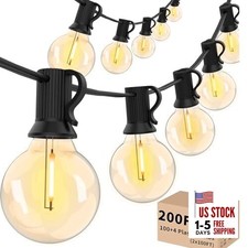 Outdoor String Lights 200 FT, Patio Lights with 104 Shatterproof LED 200FT