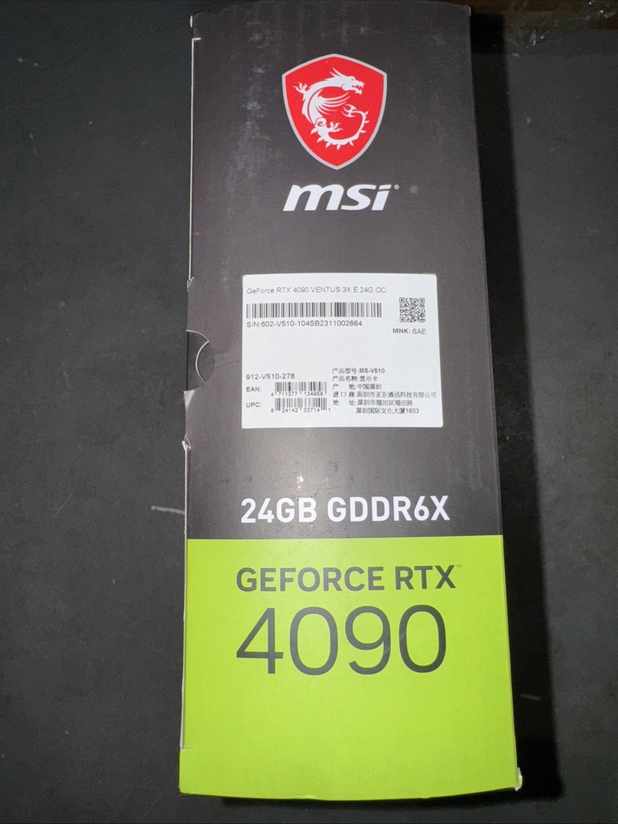MSI GeForce RTX 4090 VENTUS 3X 24G ジャンク品 GeForce RTX™ 4090 VENTUS 3X E 24G OC