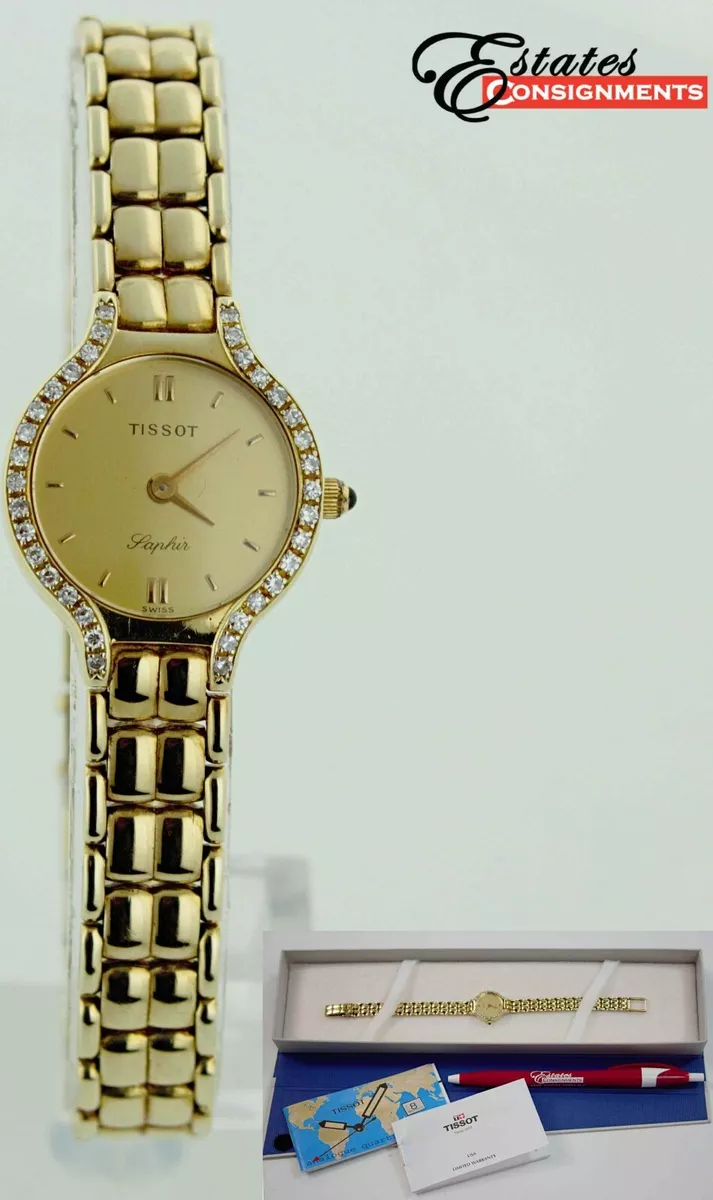 Tissot saphir gold watch sale
