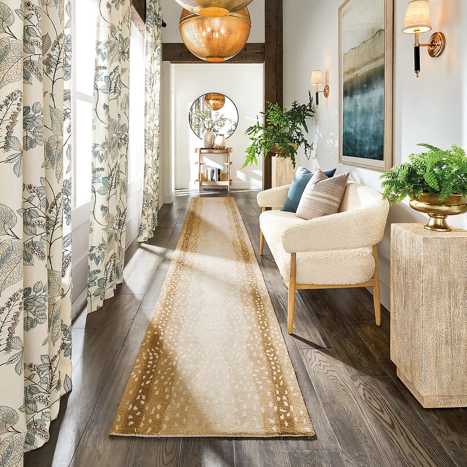 Antelope Natural Wool Tufted Area Rug - Animal Print Modern Design for Home Déco - Image 3 of 4