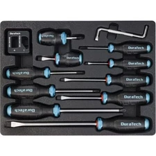 DURATECH 12-Piece Magnetic Screwdriver Set S2 Alloy Steel Screwdriver Set USA
