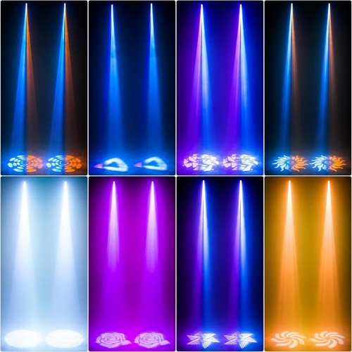 U`King 100W LED Moving Head Light Stage Lighting DJ Lights 8 Gobos Beam Wash - Picture 7 of 7