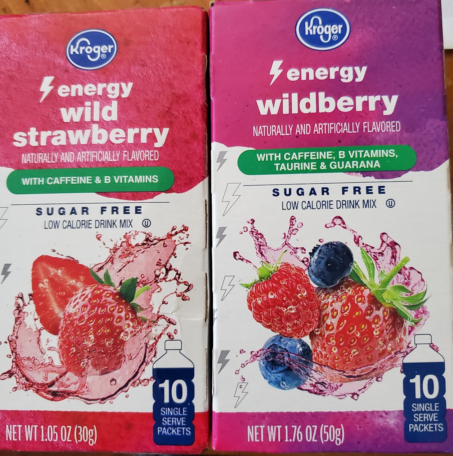 energy Wild strawberry and energy Wildberry singles to go drink mix eBay