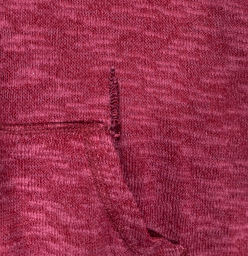 Vans XL Rojo Granate Cremallera Completa Sudadera Tejido Mármol Sudadera Monopatín Ropa de Calle - Imagen 5 de 9