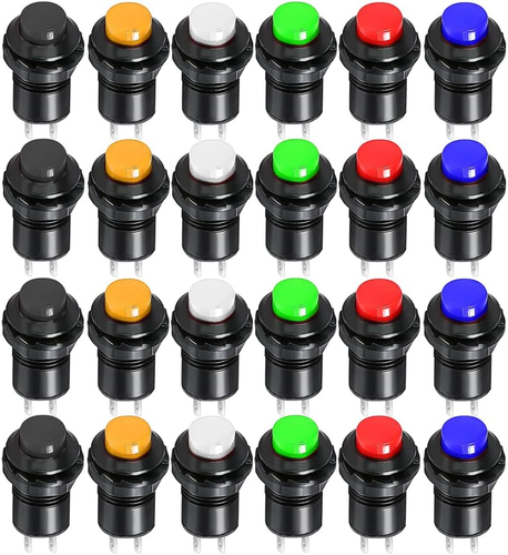 12mm Momentary Push Button Switch SPST AC 250V/1.5A for Various Applications - Picture 10 of 12