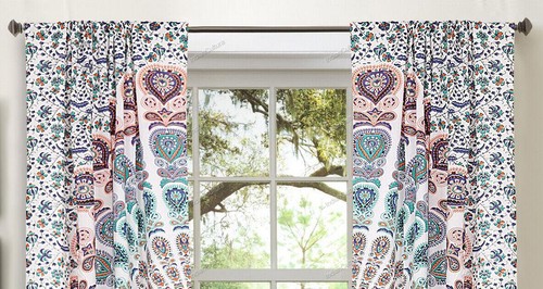 Mandala de India Multicolor Algodón Hippie Puerta Cutain Decor Ventana - Imagen 7 de 31