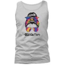 Hippie Mom Mother Wife Family Funny Joke Humor Humorous Graphic Novelty Tank Top