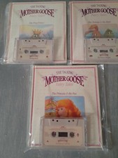 VINTAGE Talking Mother Goose Tape and Book Combos - EUC