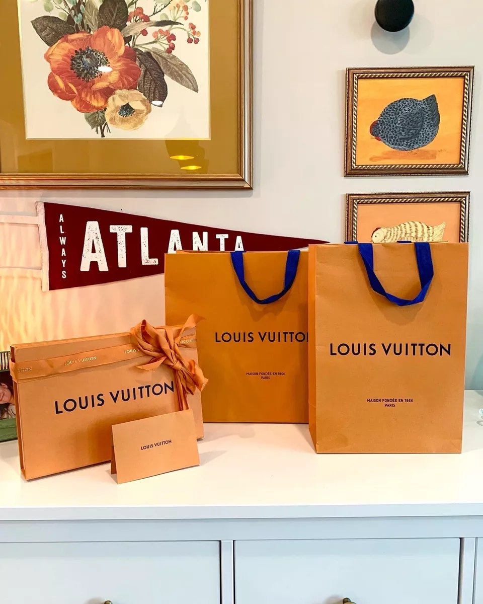 Authentic Louis Vuitton Paper Shopping Gift Bag for Sale in