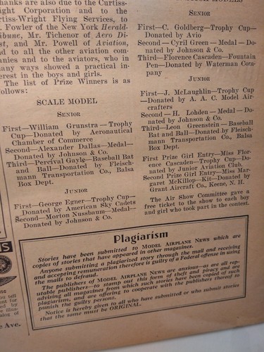 Model Airplane News vtg magazine cover mcm matted print with magazine included J - Picture 13 of 21