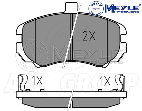 Meyle Bremsbelagsatz, Vorderachse Mit Anti-Quietsch Platte 025 243 6917/W-image
