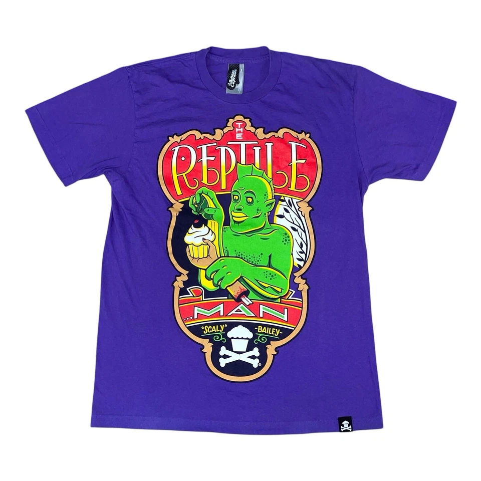 Johnny Cupcakes Reptile Man Limited Edition 213/300 T Shirt Large Scaly Bailey - Image 3 of 4