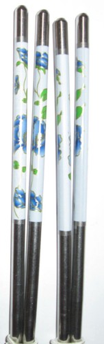 9” STAINLESS STEEL Chopsticks HAIR STICKS Silver Pick Pink Blue Red Black - Picture 12 of 24