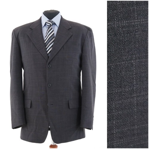 Mens Dark Grey Sport Coat 44R US Size HENRY MORELL Blazer Jacket