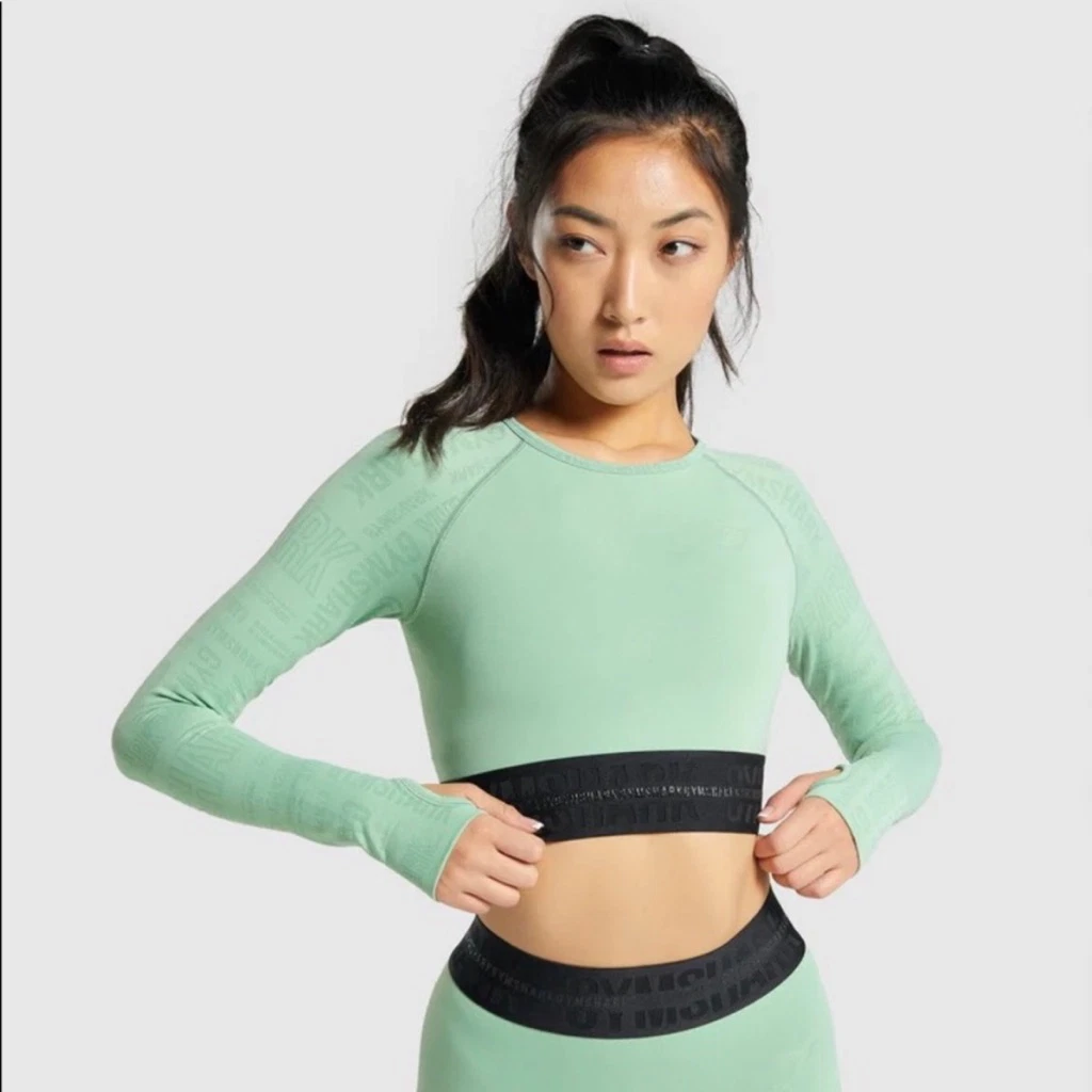 Vision Long Sleeve Crop Top