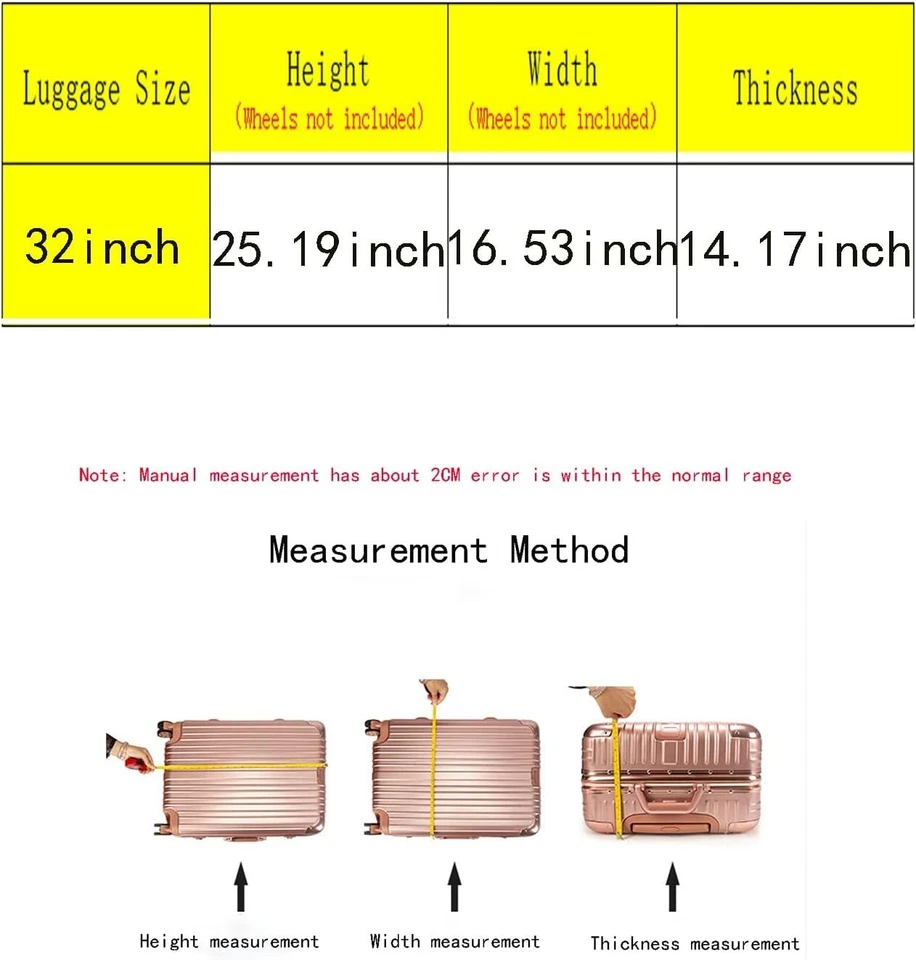 Transparent Luggage Cover Protector for 32-Inch Suitcases - Изображение 2 из 4