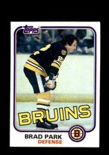1981-82 Topps - #72E Brad Park Boston Bruins MINT Sharp Vending Quality!