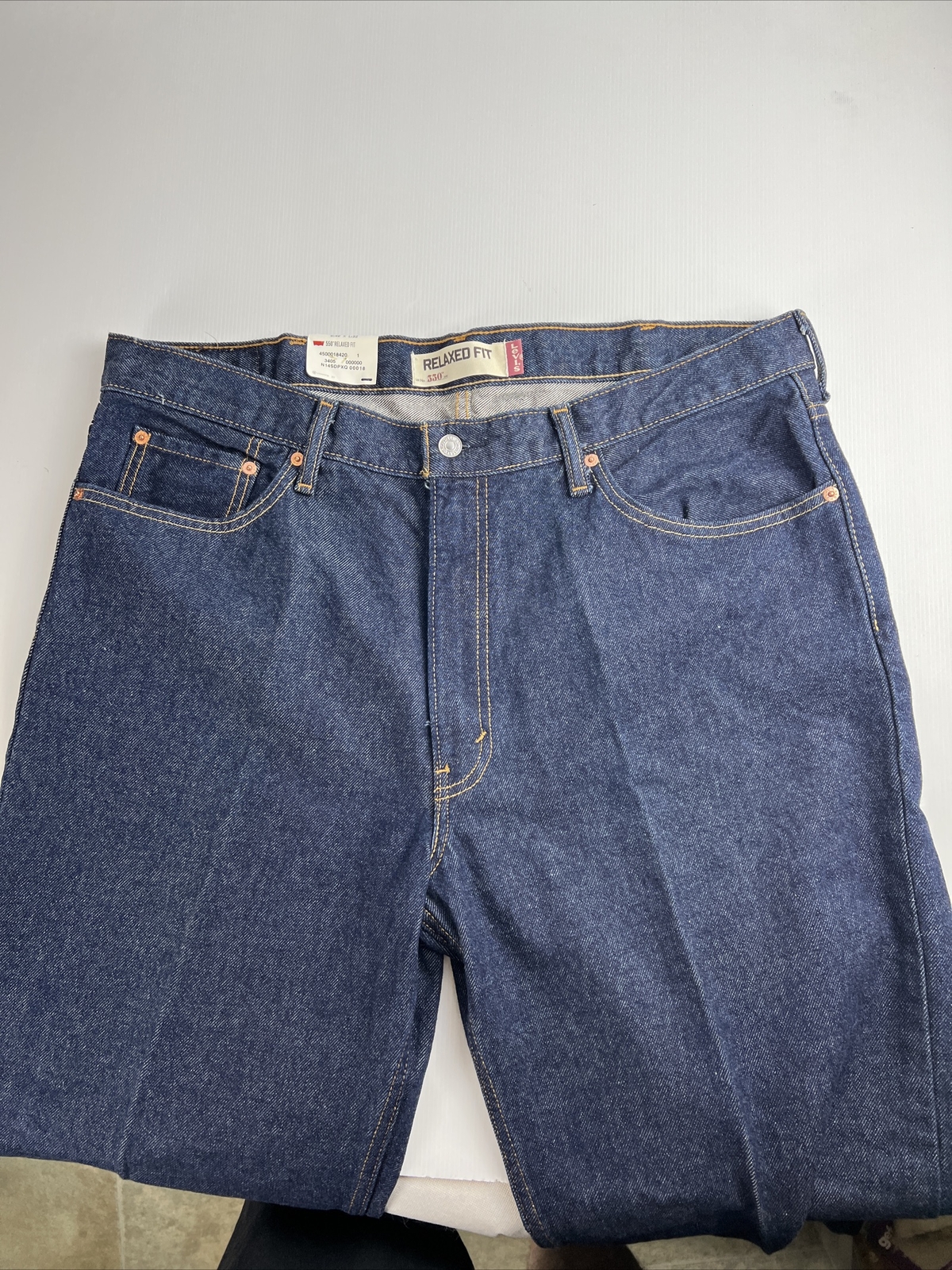 Levi's 550 Mens W40 L32 Vintage Blue Tapered Leg Relaxed Fit Jean New